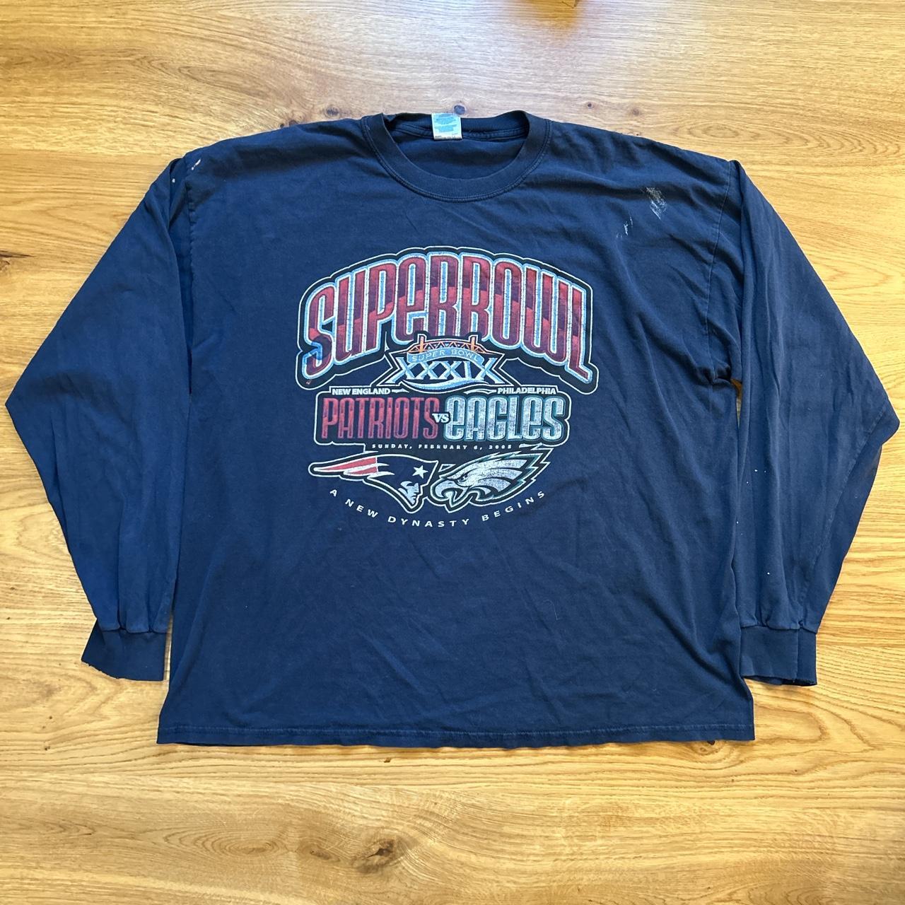 Vintage NFL Eagles Vs Patriots 2005 Super bowl - Depop