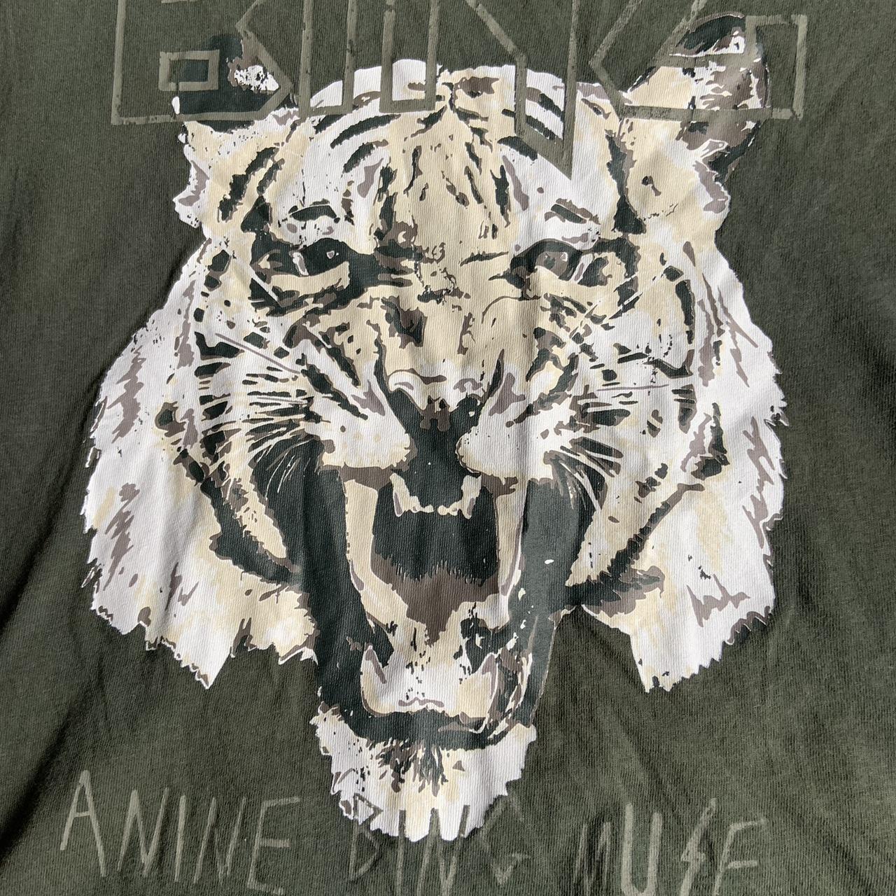 Anine Bing Tiger T shirt in on trend forest green. Depop