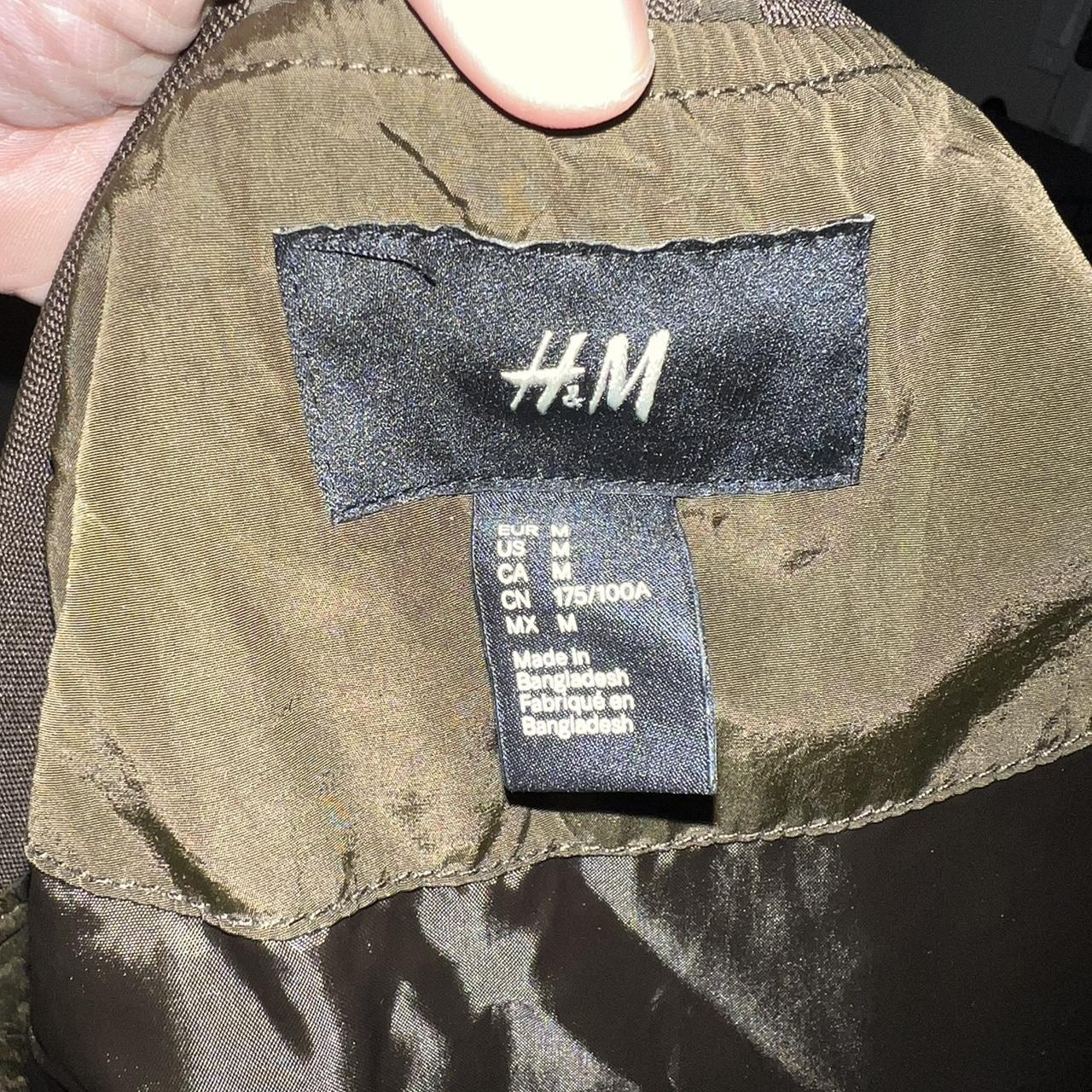 H&M brown bomber jacket. - Depop