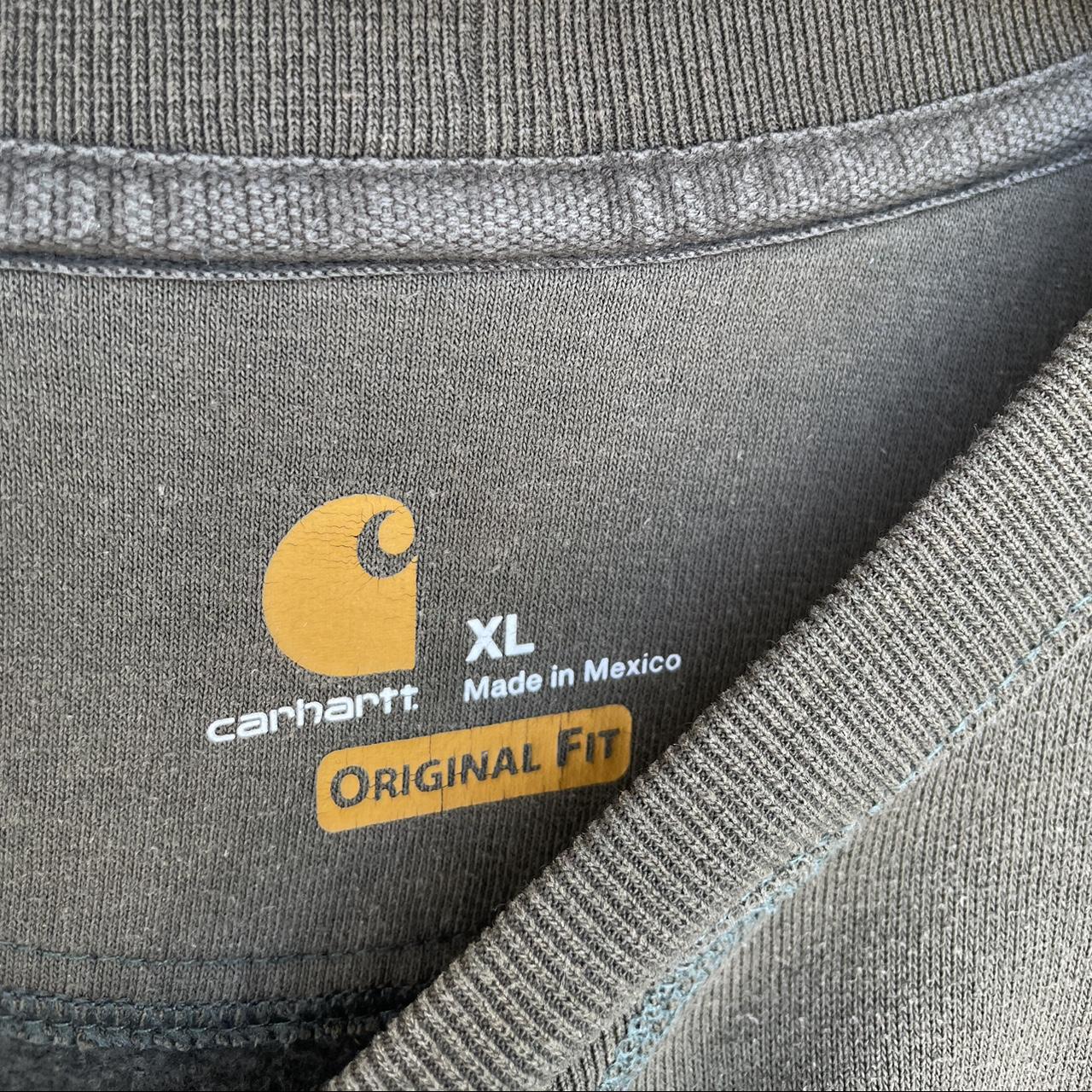 Carhartt Men's Green Sweatshirt Depop