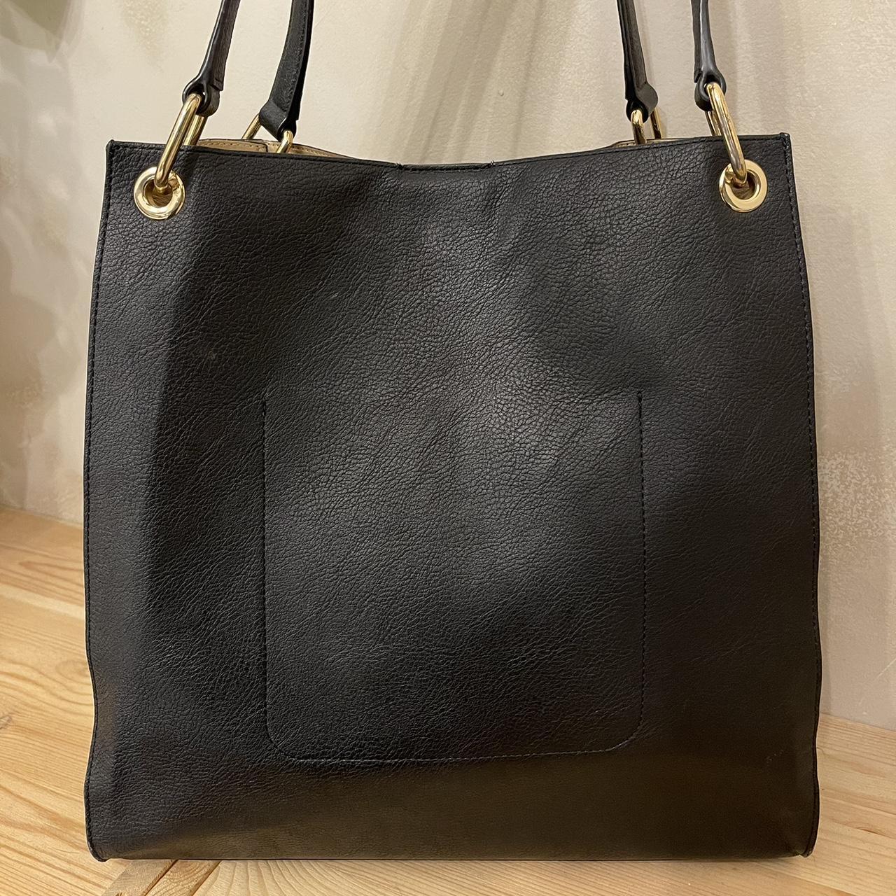 Genuine Ralph Lauren Black and Gold Shoulder Bag... Depop