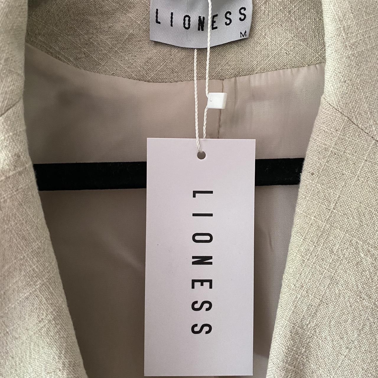 LIONESS Brand New Women’s Tailored Blazer with Gold... - Depop