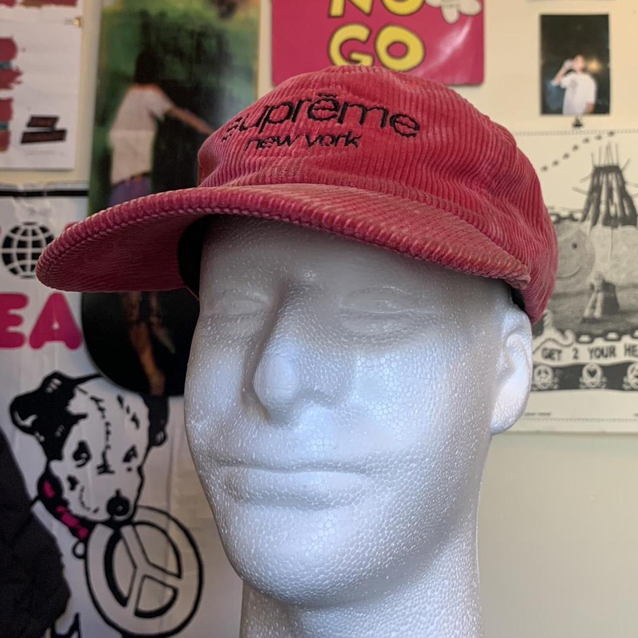 【未使用】 Supreme Classic Logo Corduroy Cap Supreme Corduroy Classic Logo Cap Black - FW15 - US