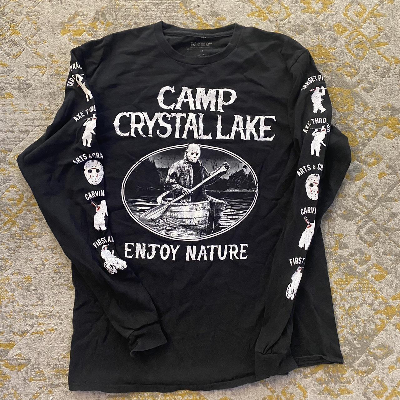 Friday the 13th long sleeve shirt. Camp Crystal... - Depop