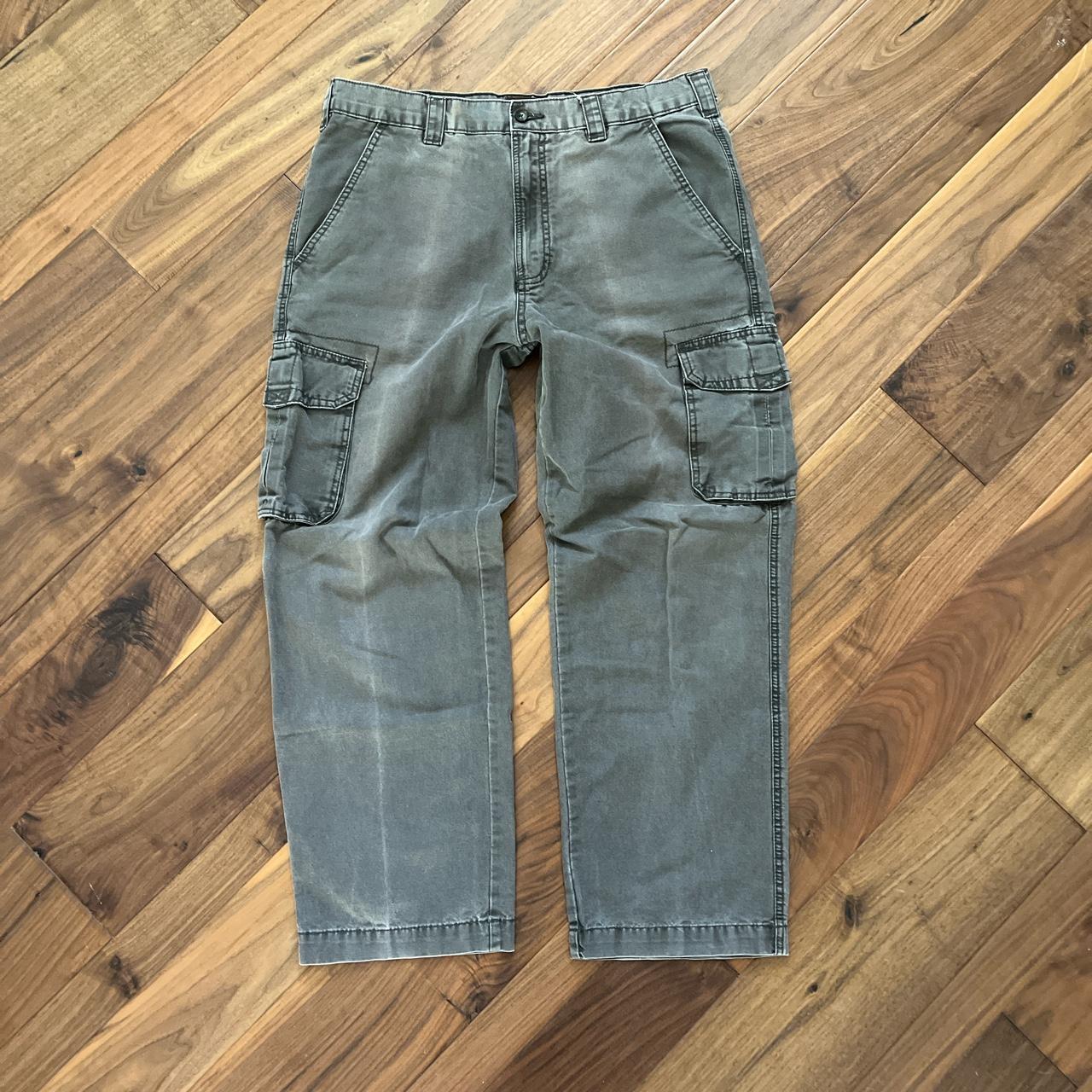 St. john’s bay cargo pants 34x29 nice fade on the... - Depop