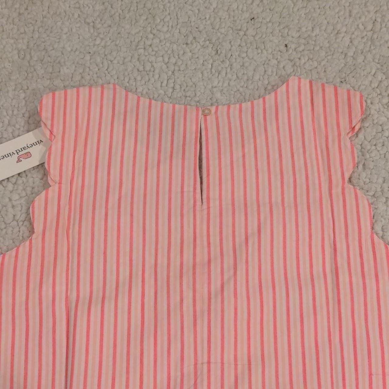 Vineyard Vines Kids size 16 store Seersucker Scallop Shift Dress in Knockout Pink