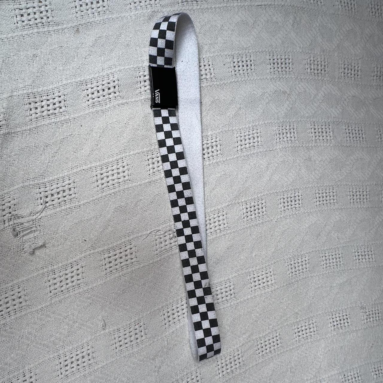 Vans black and white hot sale belt