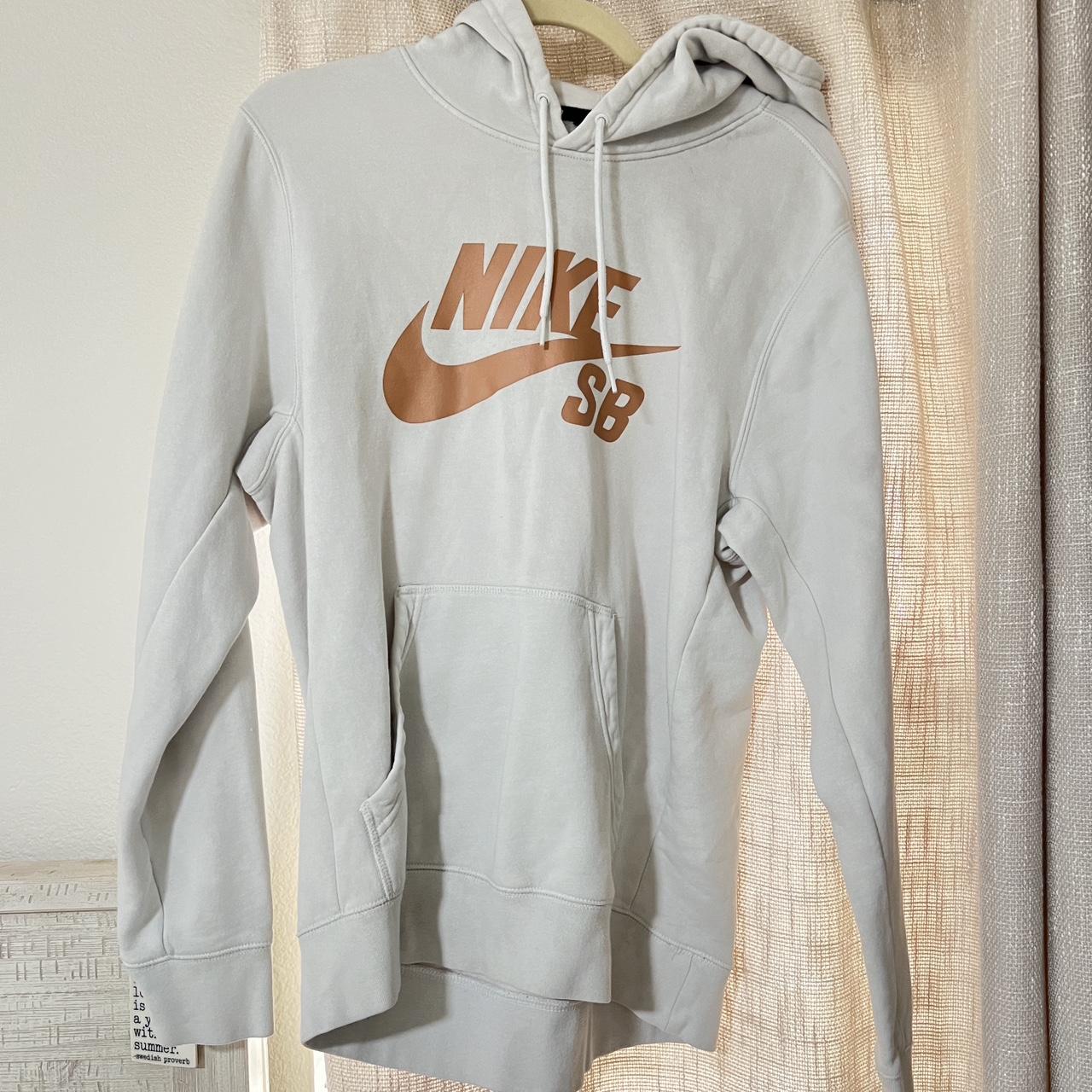 Nike hoodie sales wit