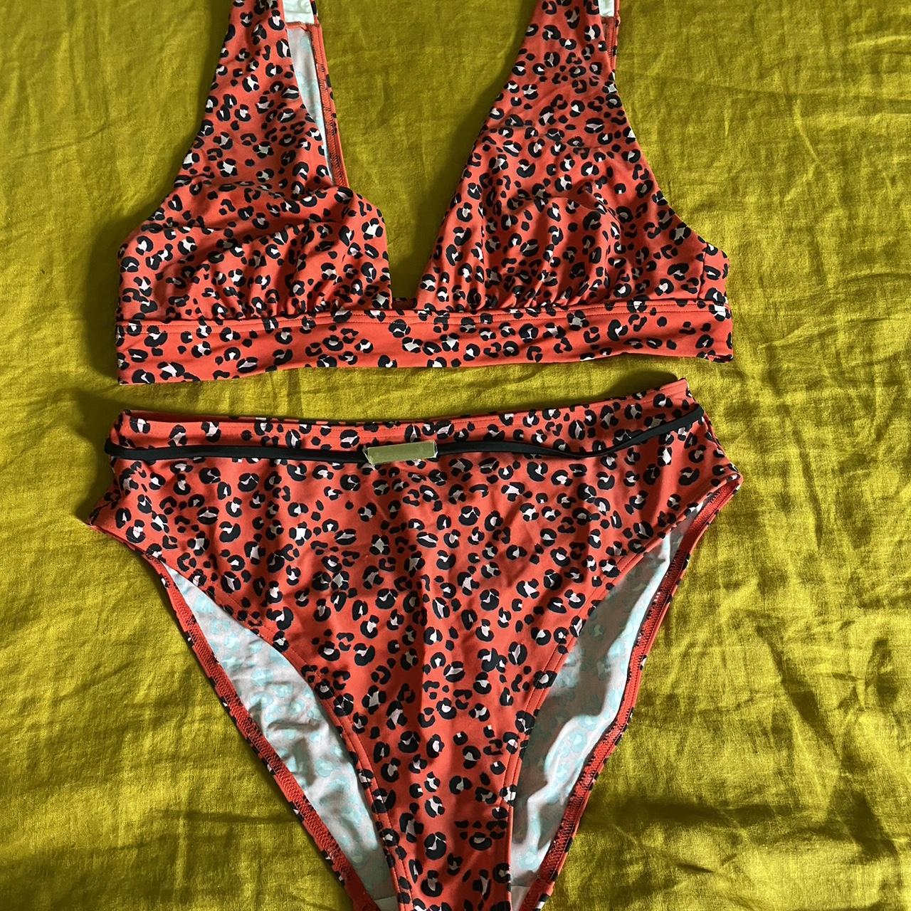 Figleaves Women's Red and Black Bikinis-and-tankini-sets
