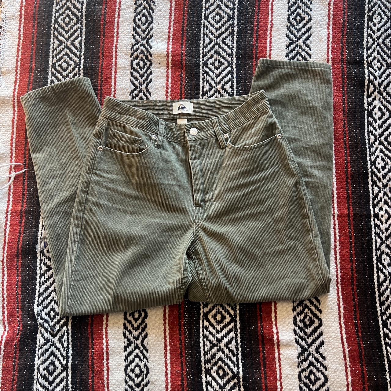 Quiksilver Women's Khaki Jeans Depop