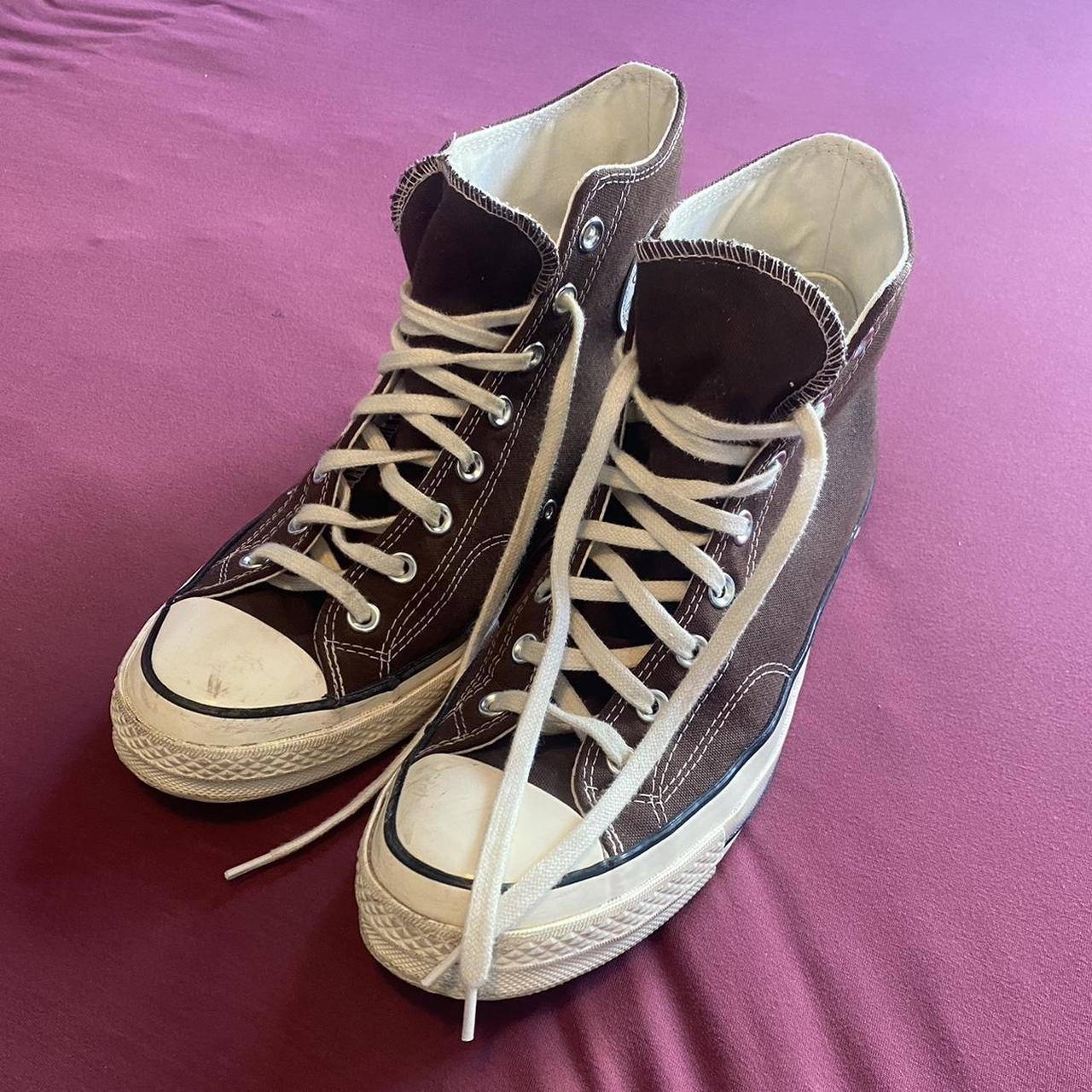 Brown Chuck 70 Converse Worn a couple times... - Depop