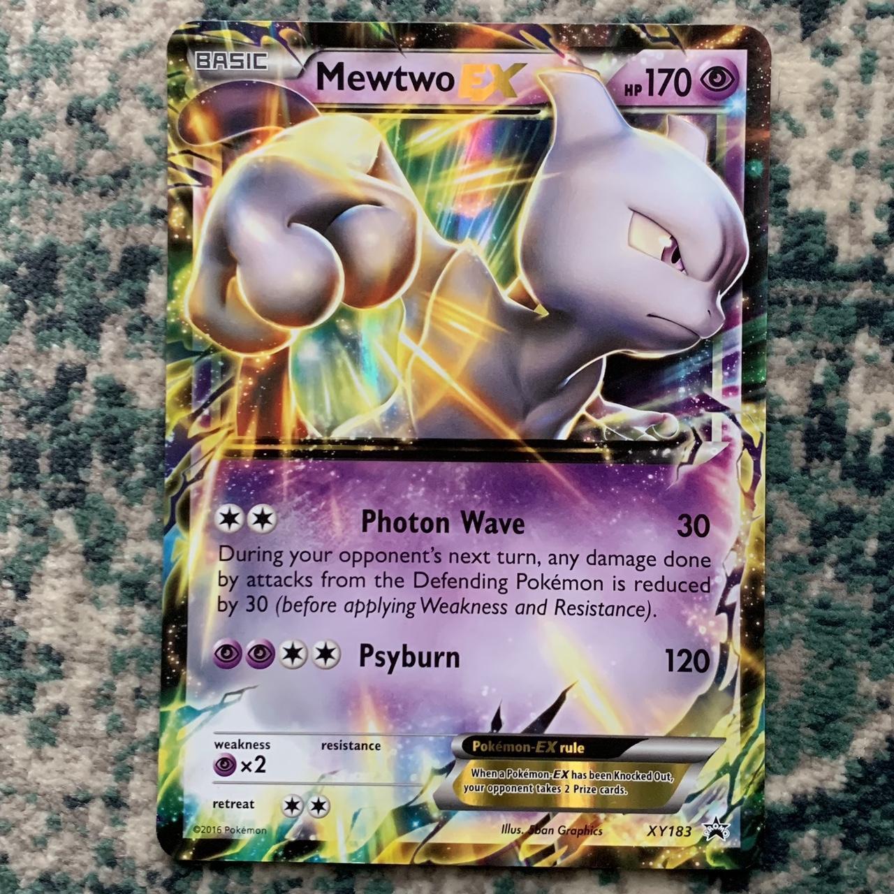 - Mewtwo EX XY183 jumbo Pokémon card - Comes with... - Depop