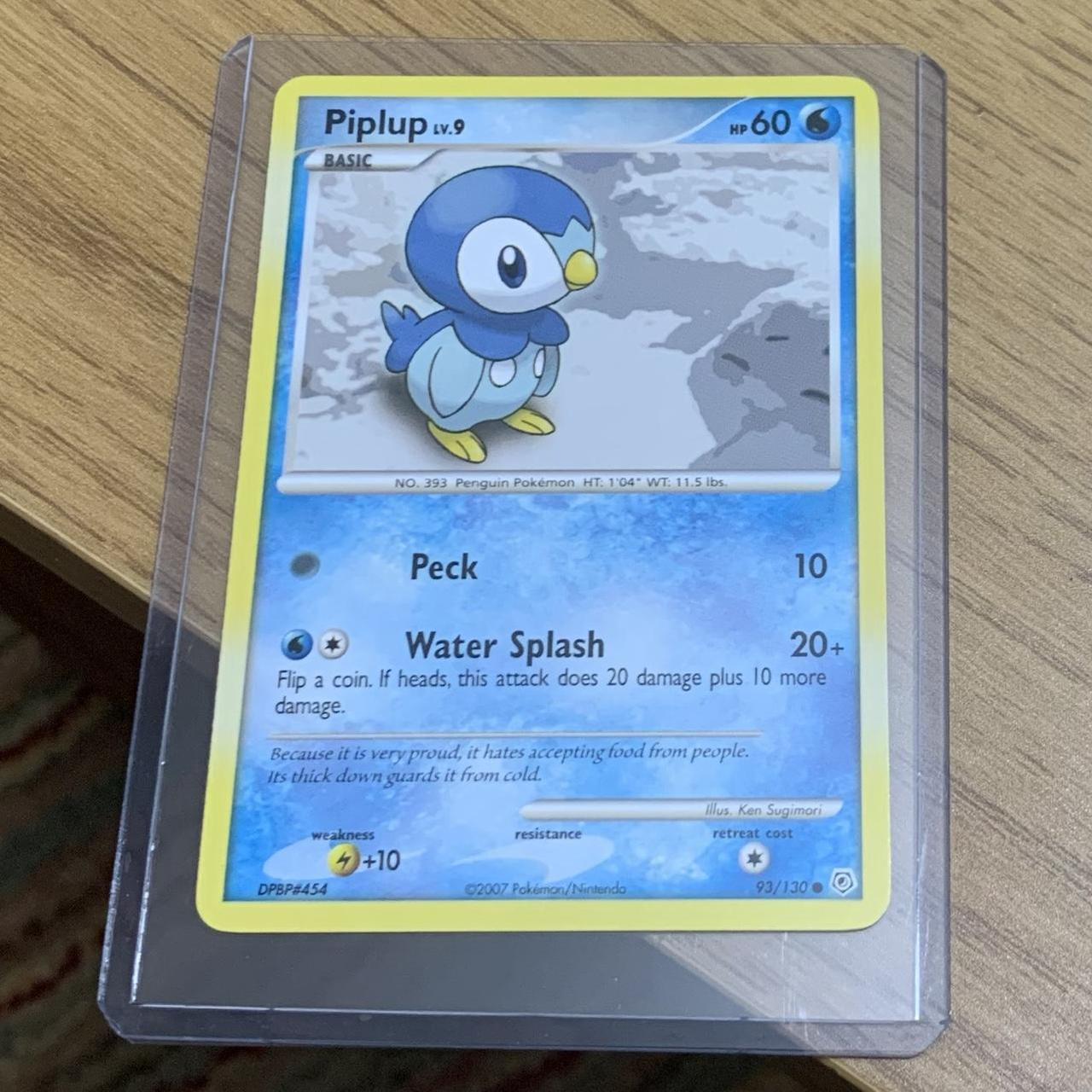 - Piplup 93/130 Pokémon card - Comes with the... - Depop