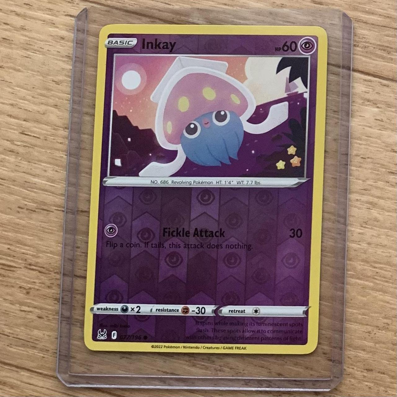  Inkay 077/196 reverse holo Pokémon card Comes... Depop