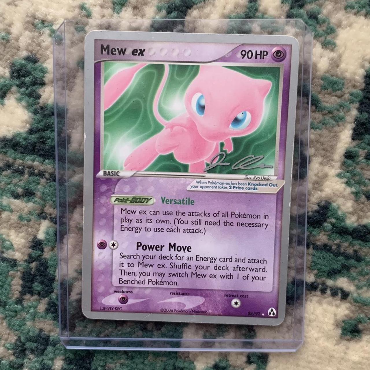 Mew EX 88/92 Pokémon card - Comes with the | Depop