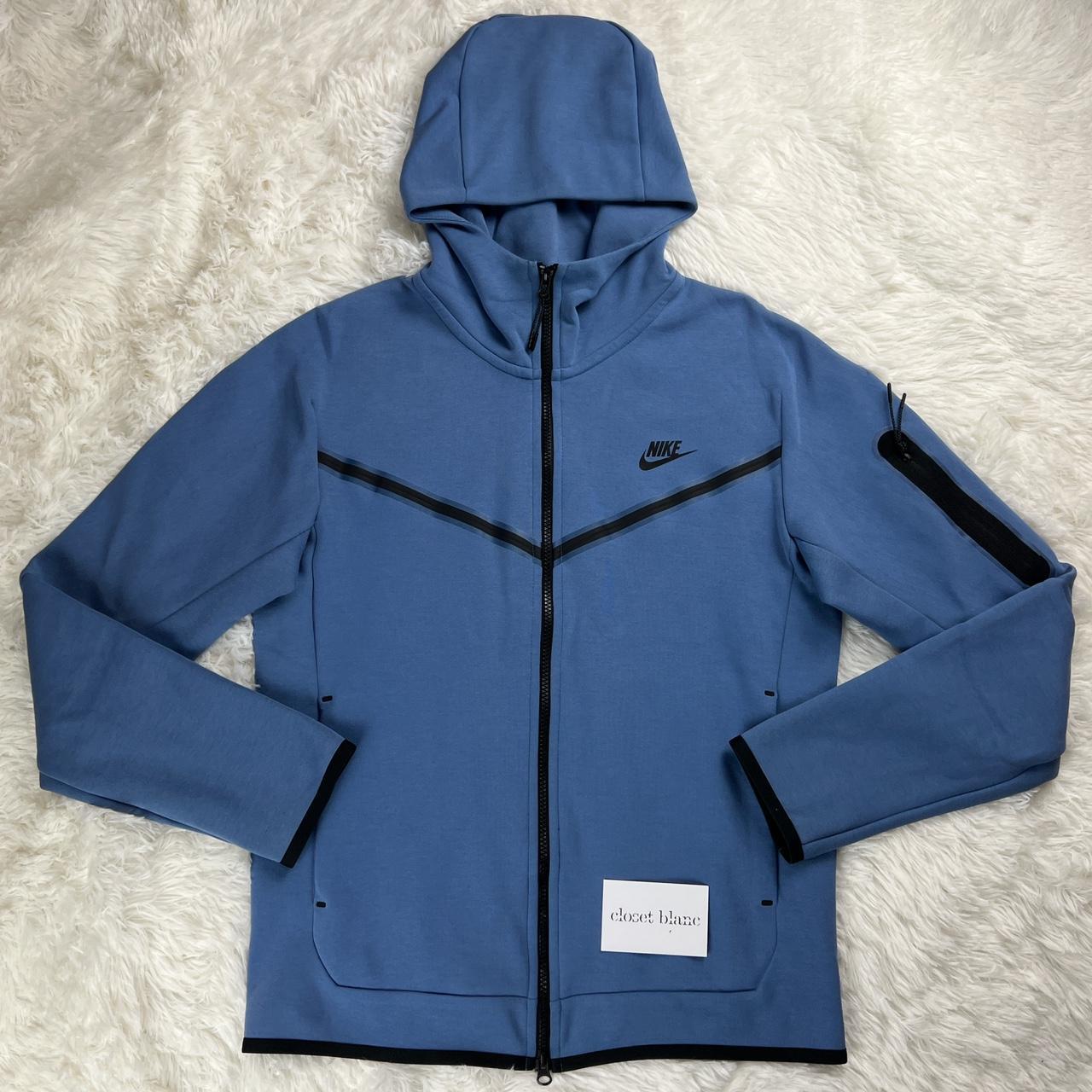 nike tech fleece tracksuit stone blue