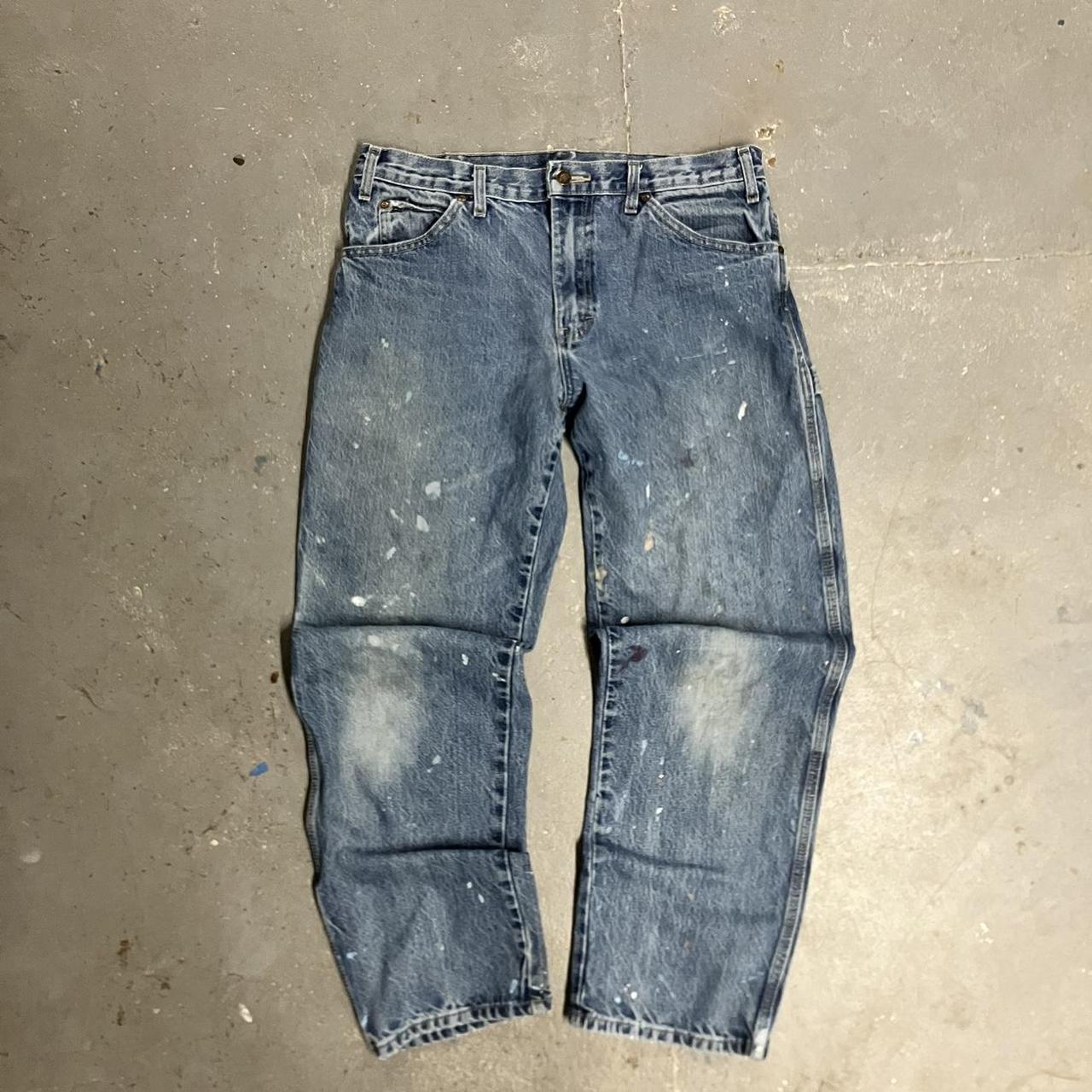 Paint Splatter Dickies Carpenter Jeans Awesome Depop   P0 