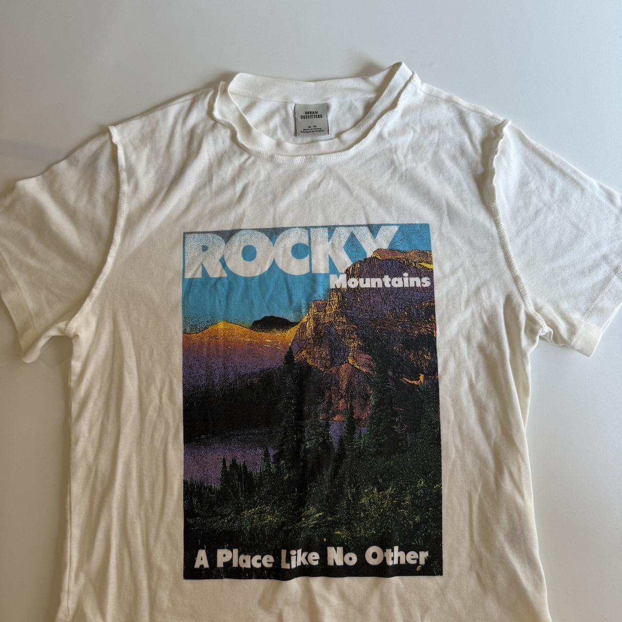 Urban outfitters White and blue cropped