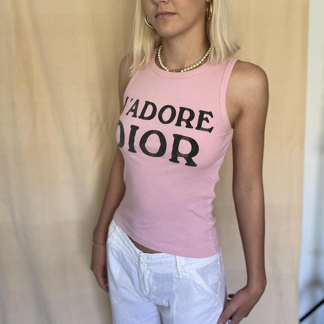 Authentic J’Adore Dior singlet in pale pink 🤎 Free... - Depop