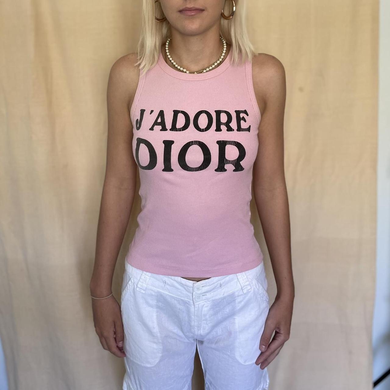 Authentic J’Adore Dior singlet in pale pink 🤎 Free... - Depop