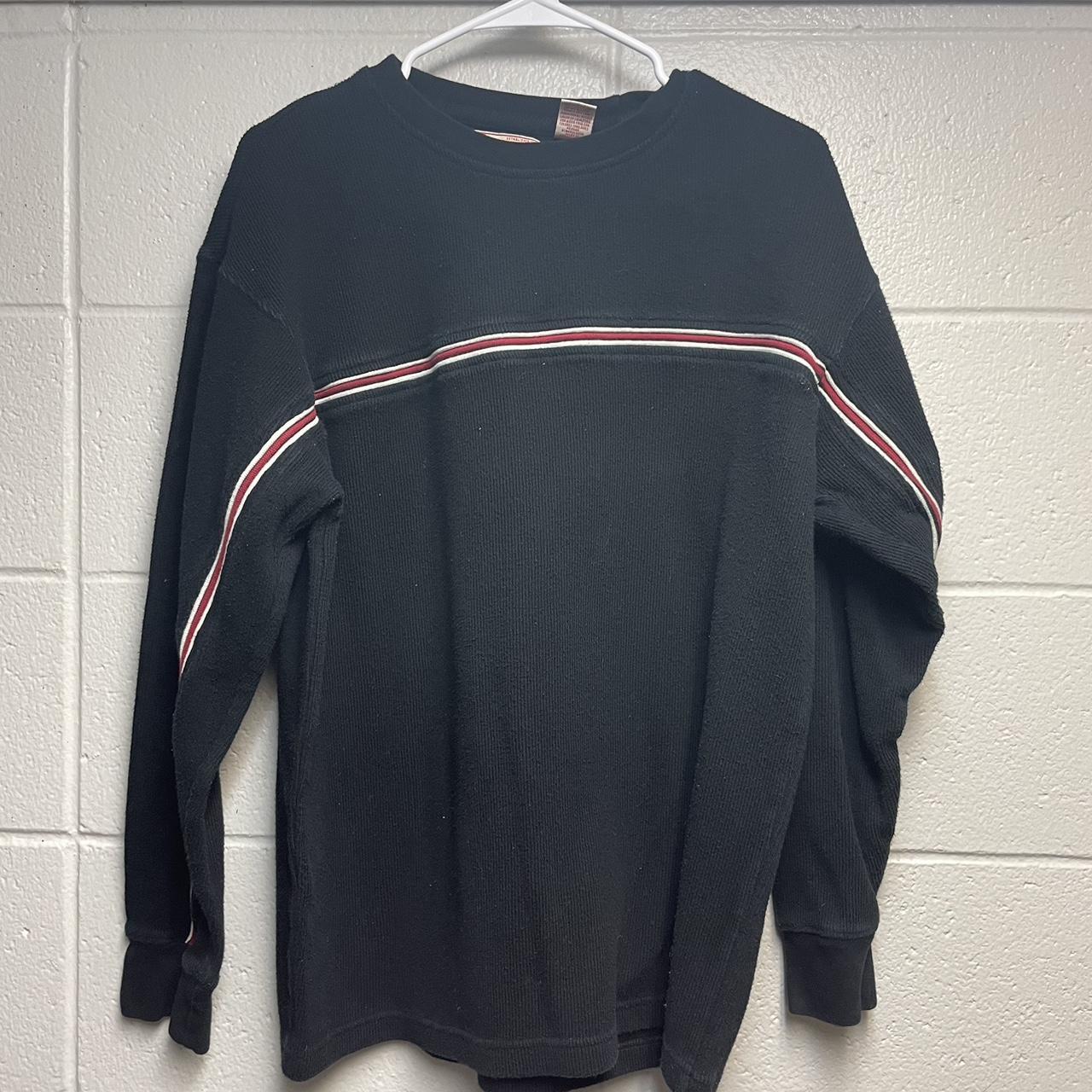 Large Point Zero Black Sweater. - Depop