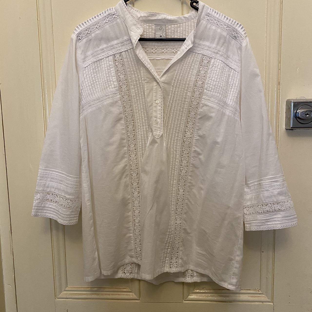 Cute little white cotton shirt from target. It’s an... - Depop