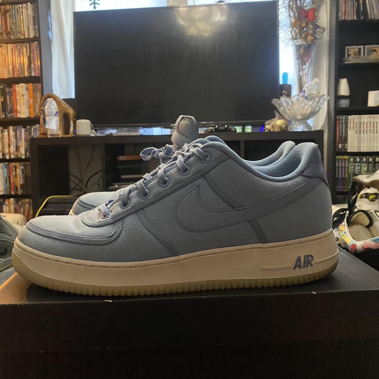 Canvas Blue “December Sky” Air Force One Worn Depop