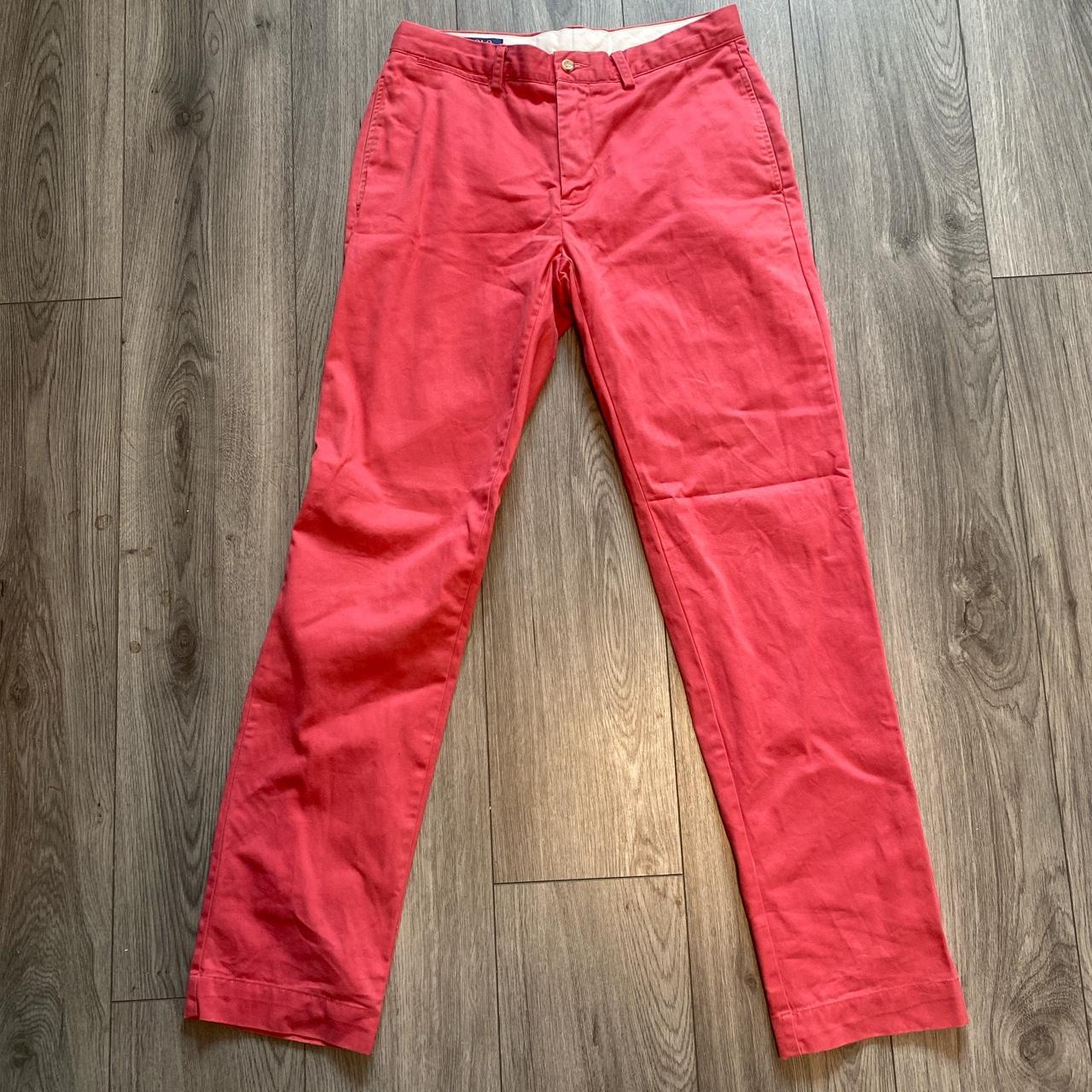 Polo Ralph Lauren - Salmon Pink Classic Chino Mens... - Depop