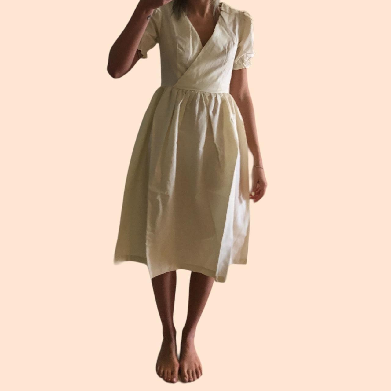 Lisa Says Gah Women's White and Cream Dress (4)