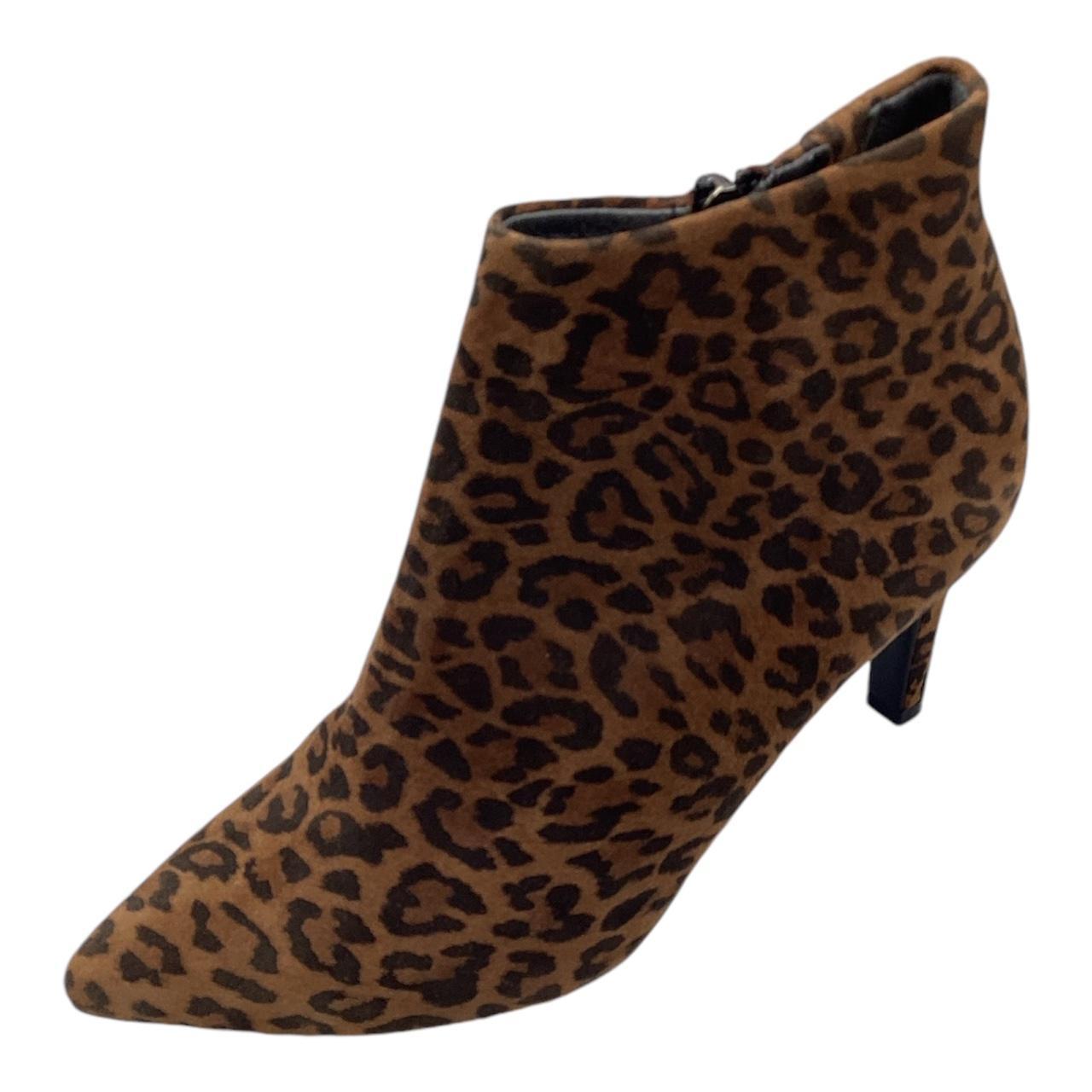 Peter Kaiser Womens Leopard Print Suede High Heel