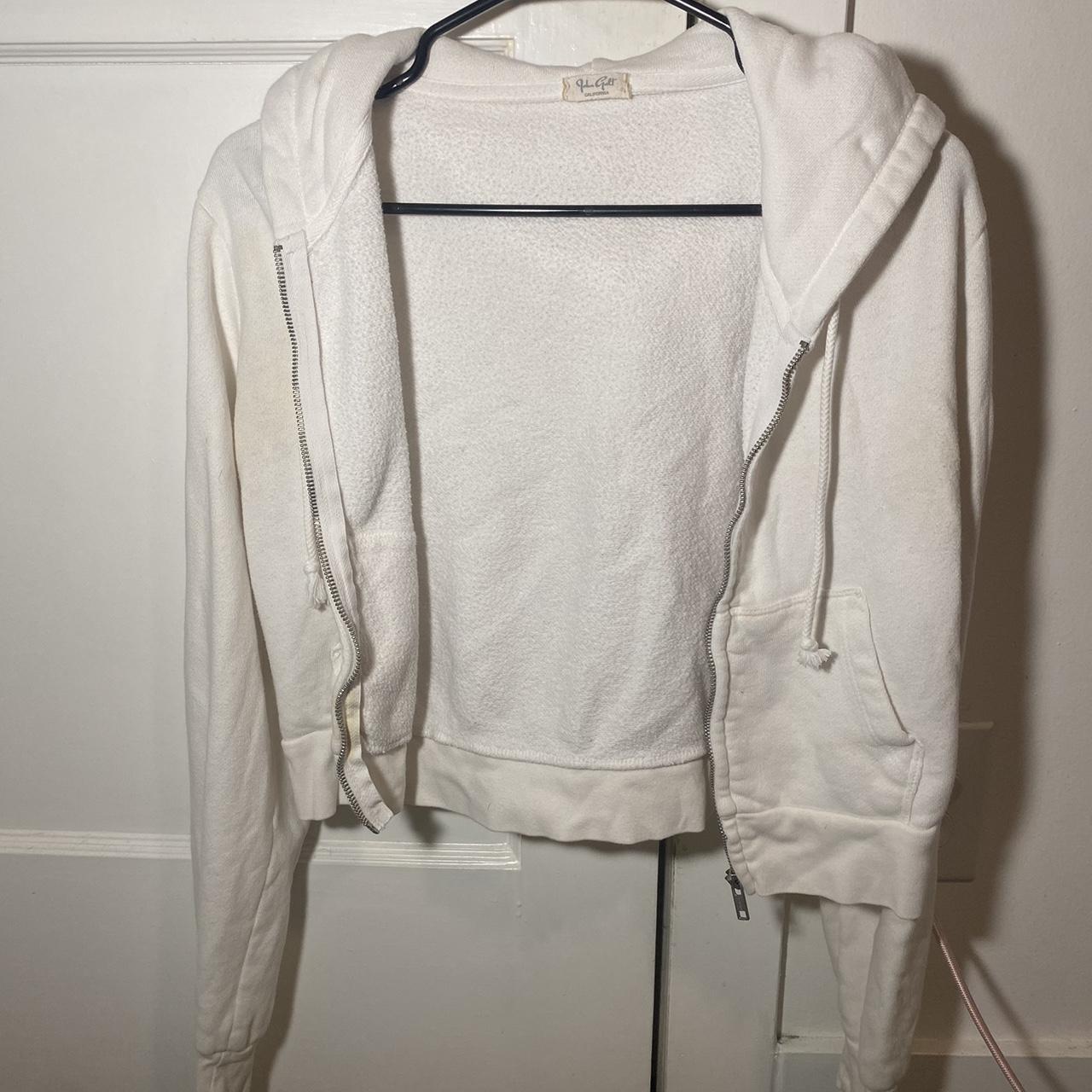 Brandy Melville Women's White Jacket | Depop