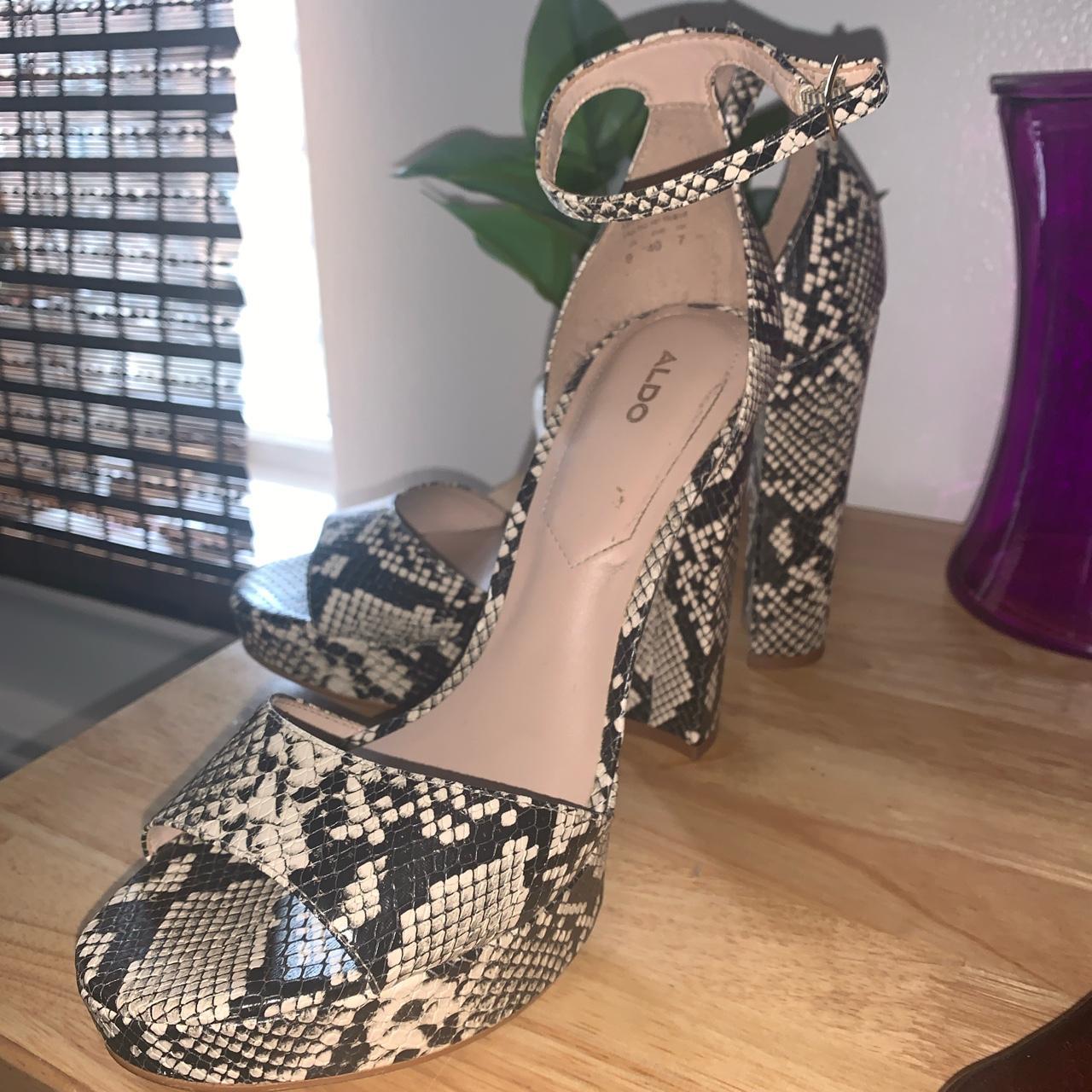 aldo snake heels