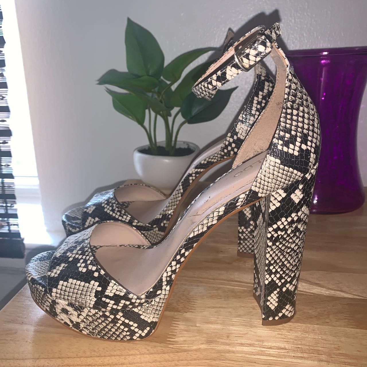 Aldo snake heels best sale