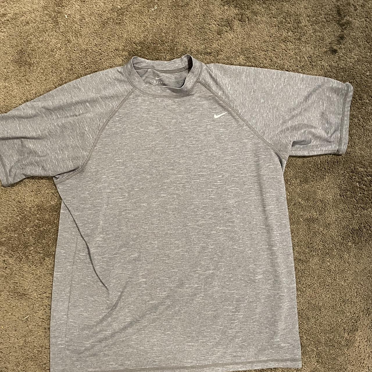 dri fit grey shirt