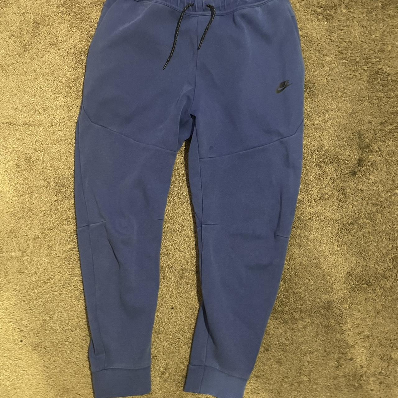 Blue Nike Tech Fleece Pants Depop