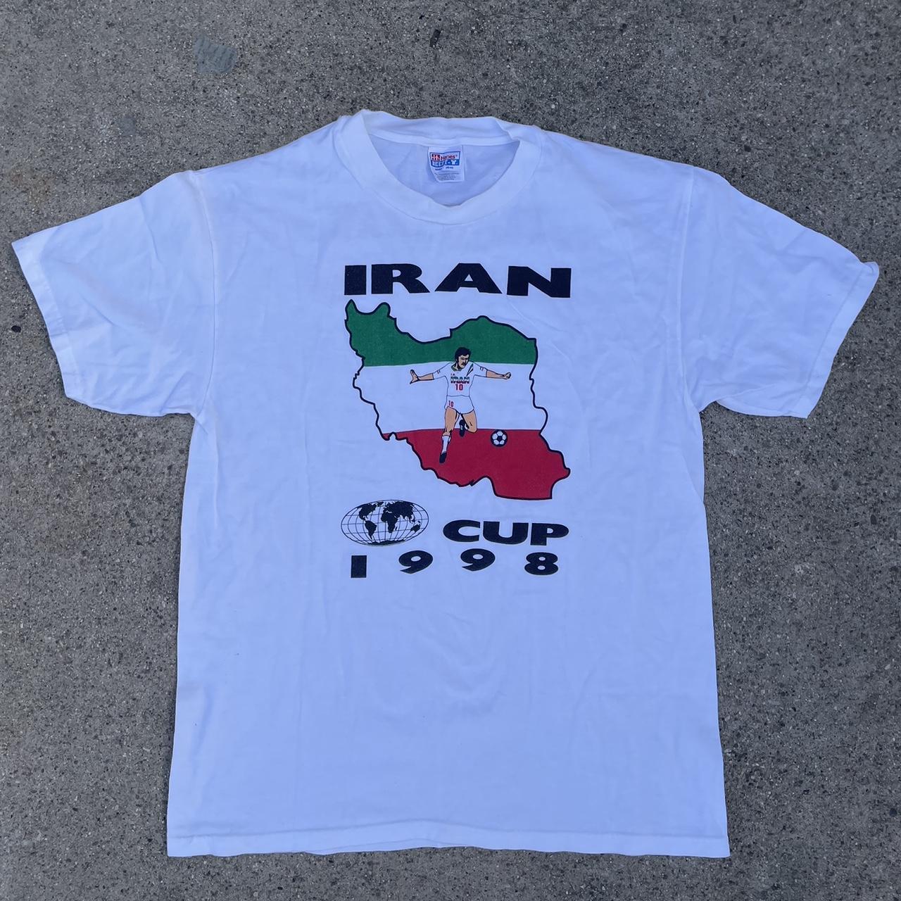 90s Vintage Iran Cup Soccer Shirt *size L *kept in... - Depop