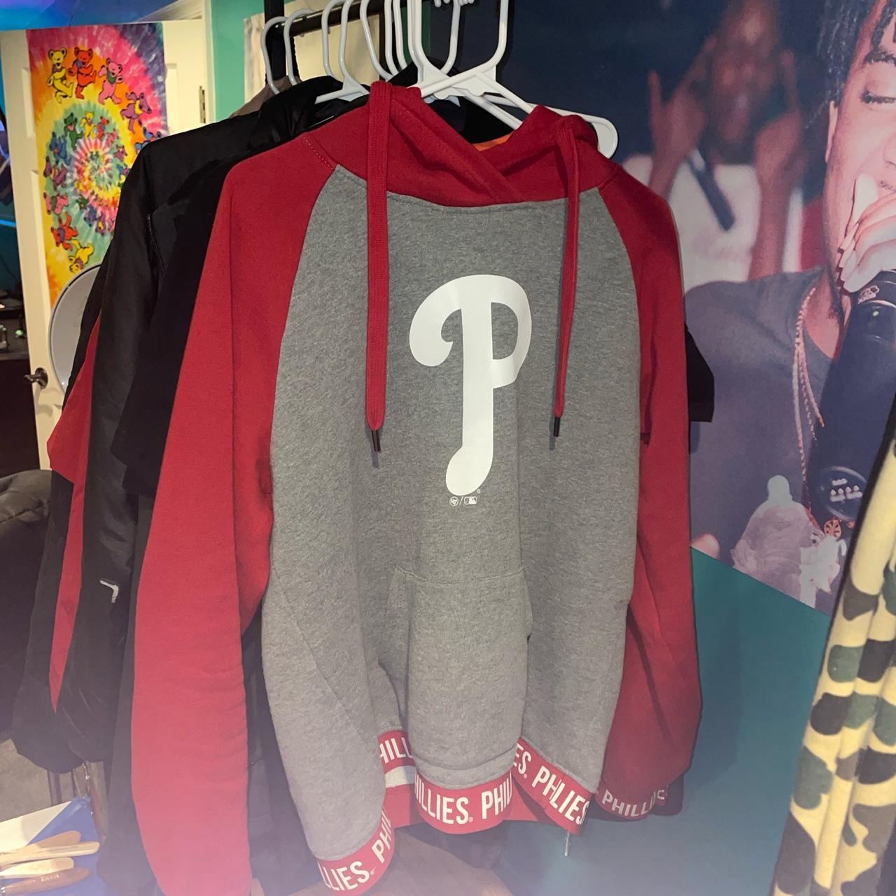 Philadelphia Phillies Men's 47 Brand Red Pullover Jersey Hoodie Large