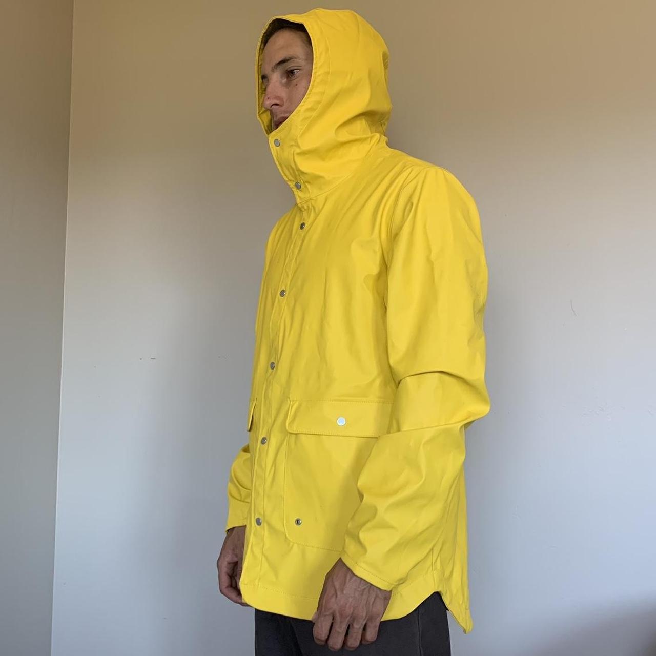 Yellow Herschel Rain Jacket Men’s size small Great... Depop