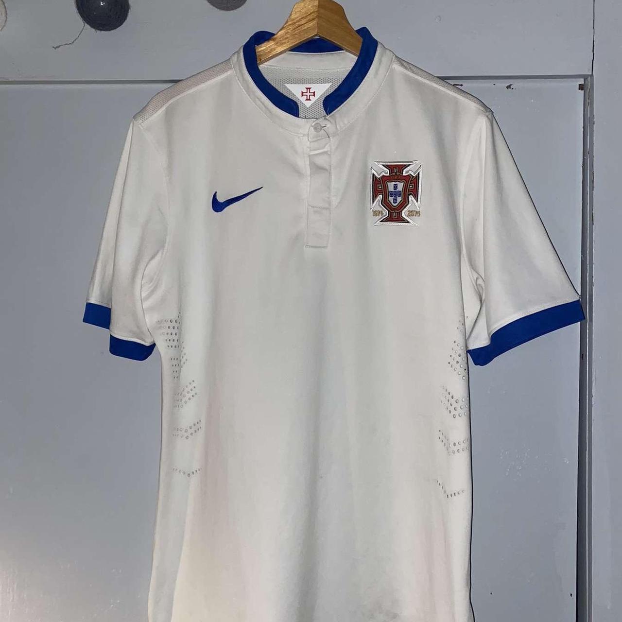 White Portugal football shirt Size... - Depop
