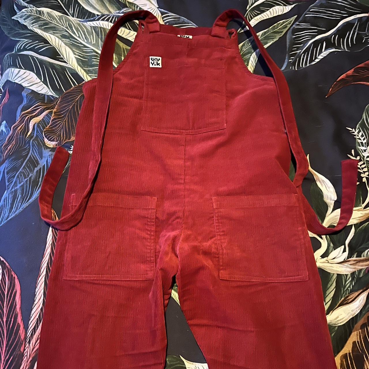 Lucy & Yak 10R red corduroy dungarees Thick... Depop
