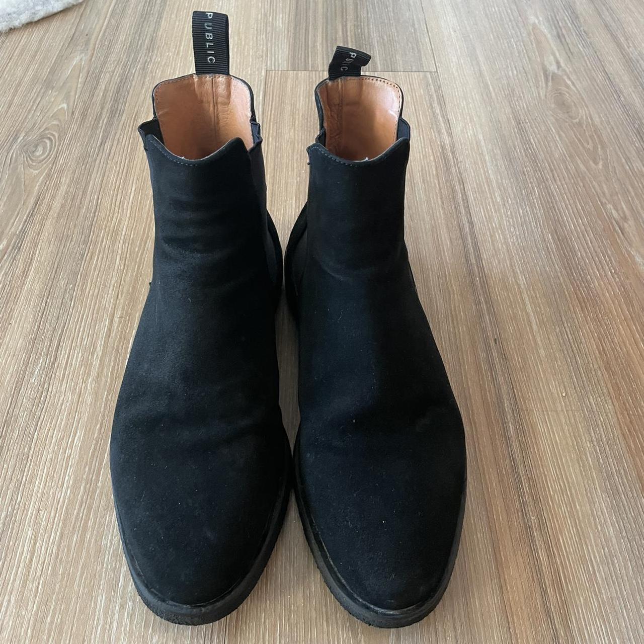 Banana Republic Men's Black Boots Depop