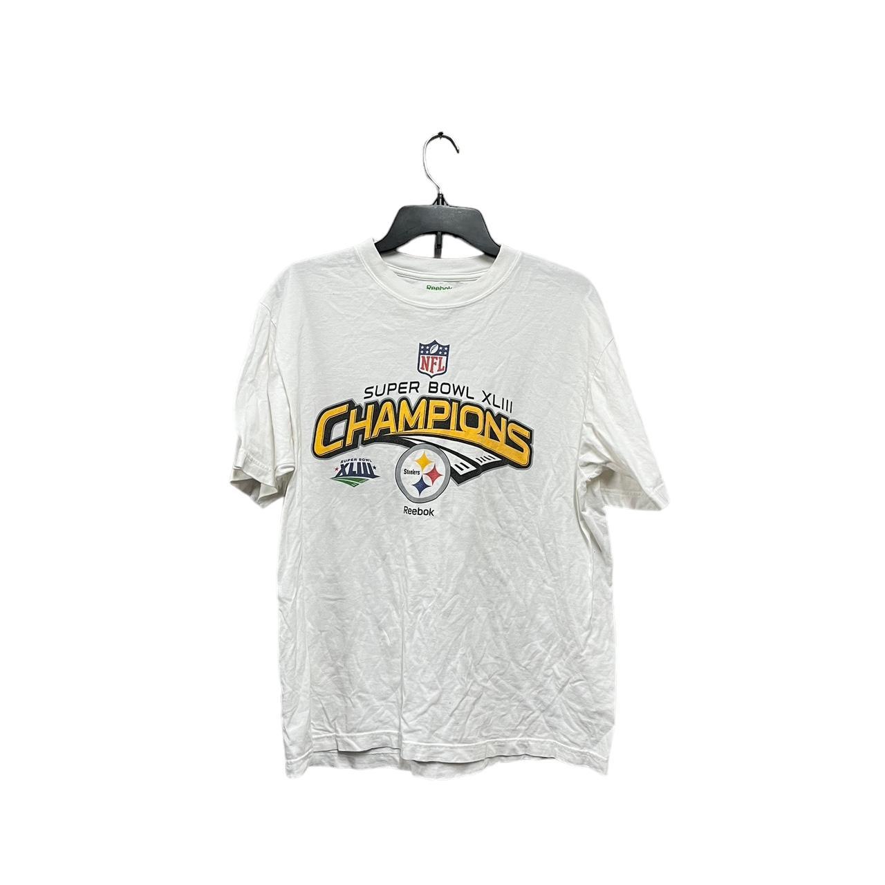 Reebok Pittsburgh Steelers Super Bowl XLIII 43 Champions T-Shirt