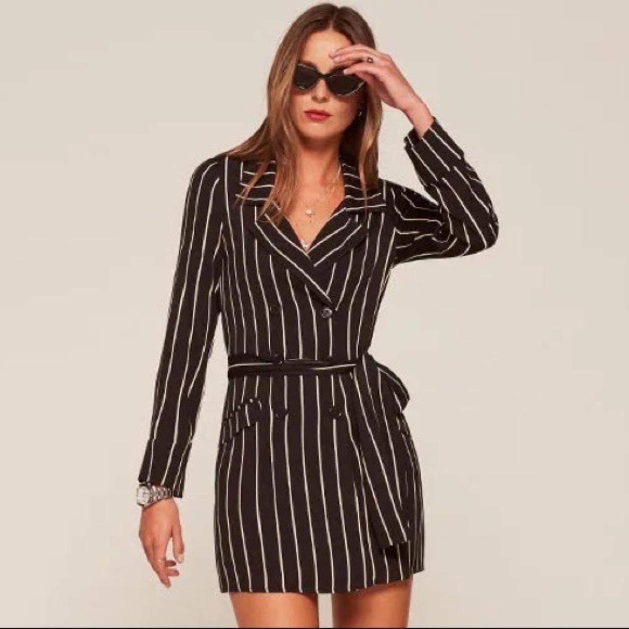 Reformation Tramell Striped Double Breasted