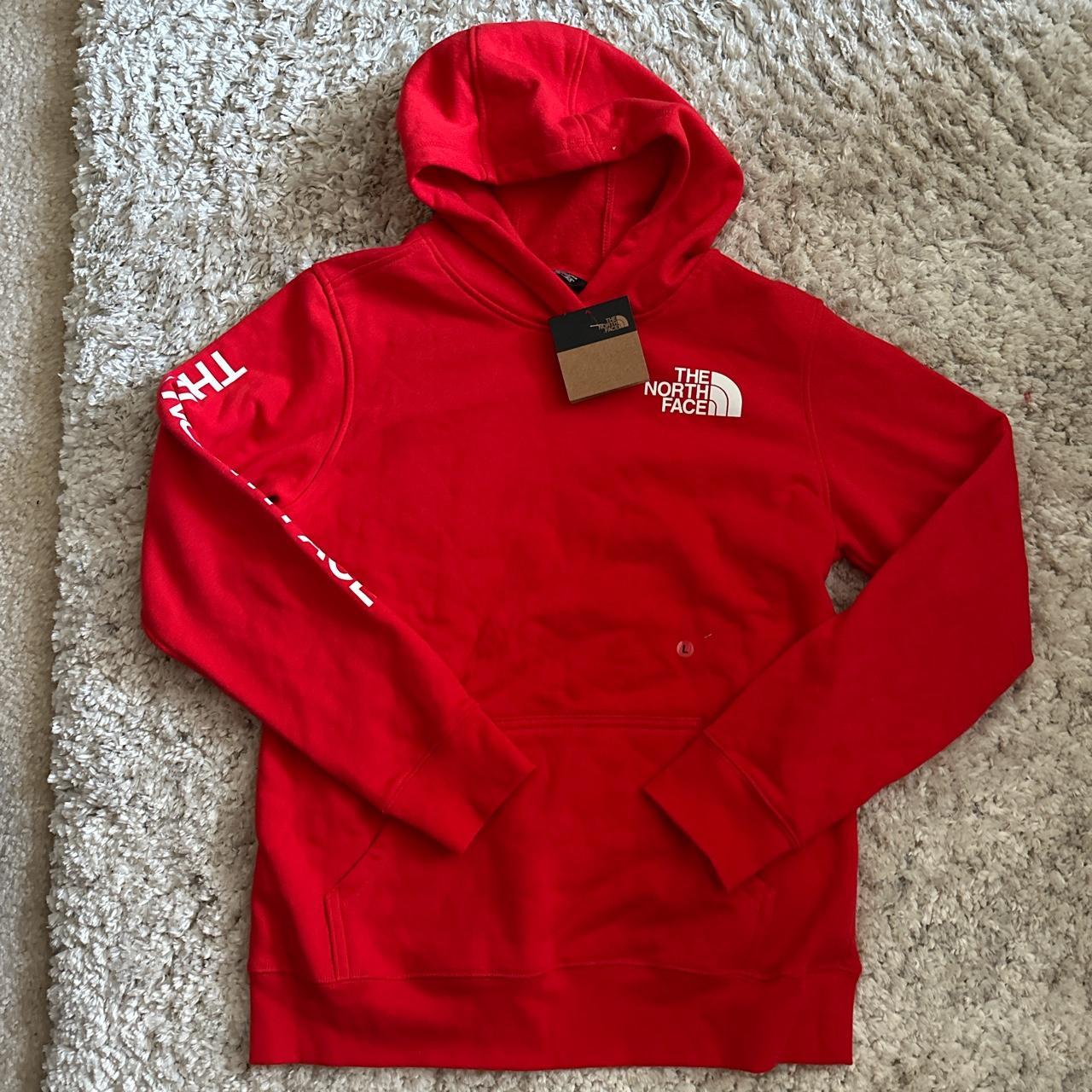 The North Face Women's Red Hoodie Depop
