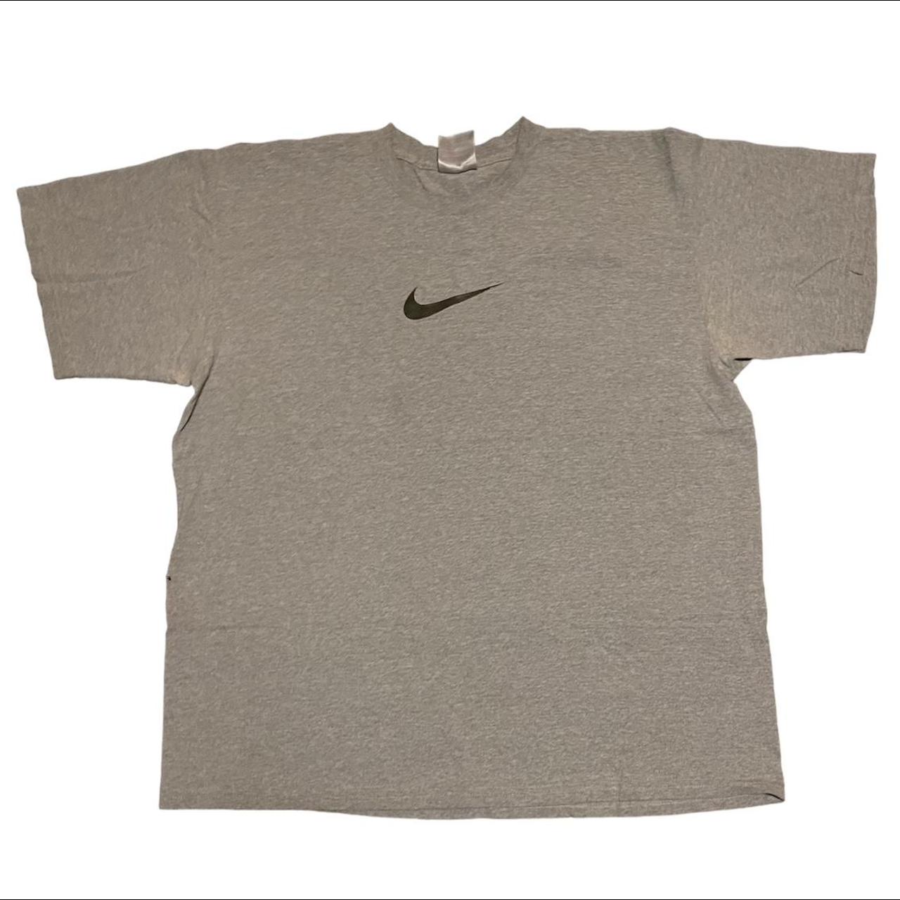 Gray Nike T-shirt Size - Large Has a small hole... - Depop