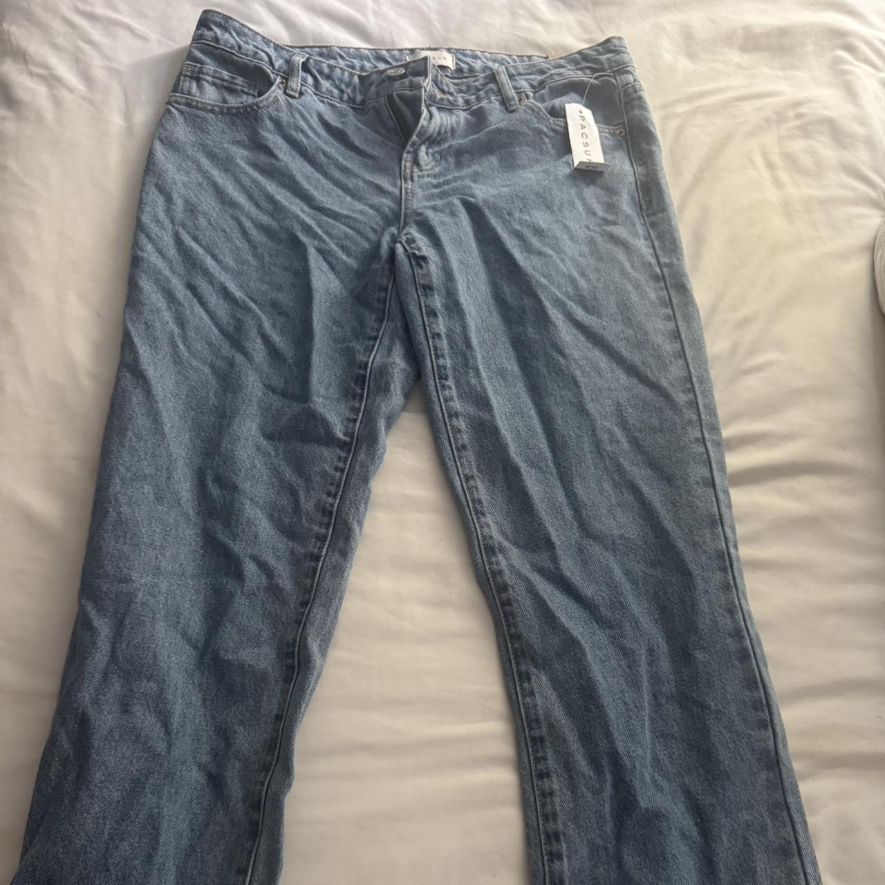 PacSun Women's Jeans - Blue/Navy - 28 – NEVER WORN!!! Pacsun Low rise straight leg …