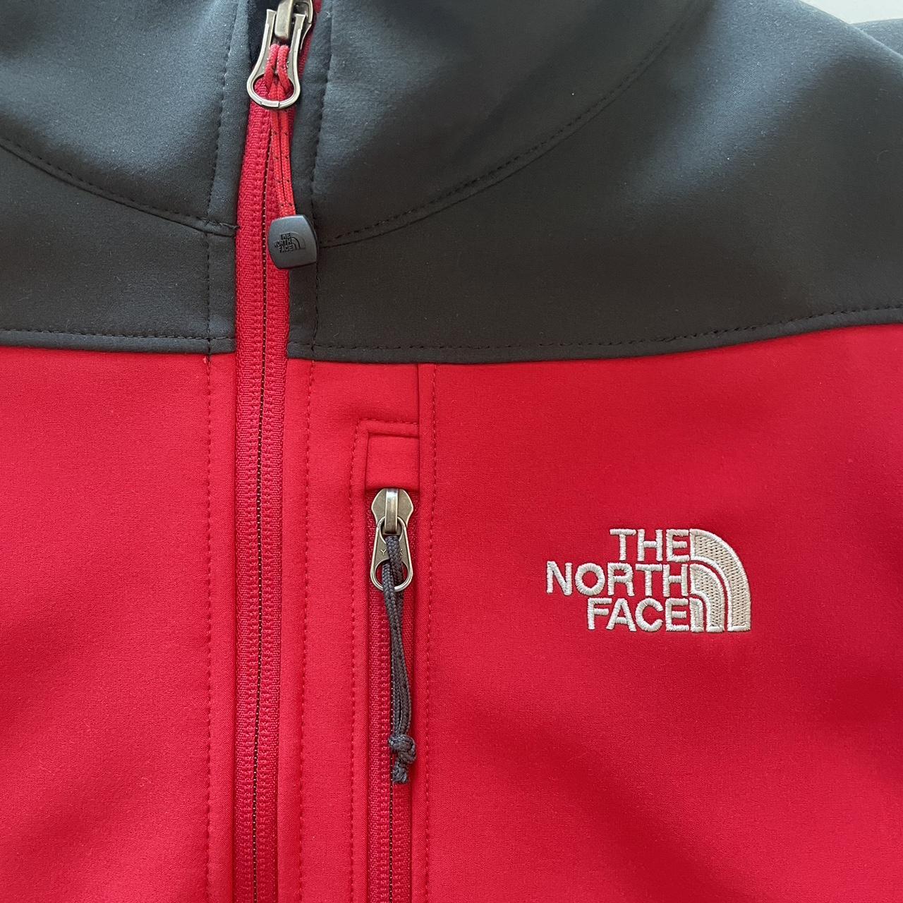 The North Face Men's Red and Black Jacket Depop