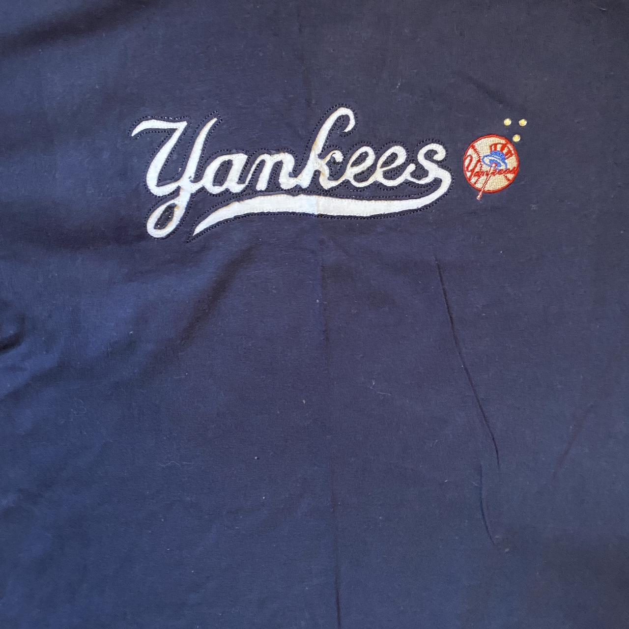 Vintage RED Yankees Jersey stitched Majestic - Depop