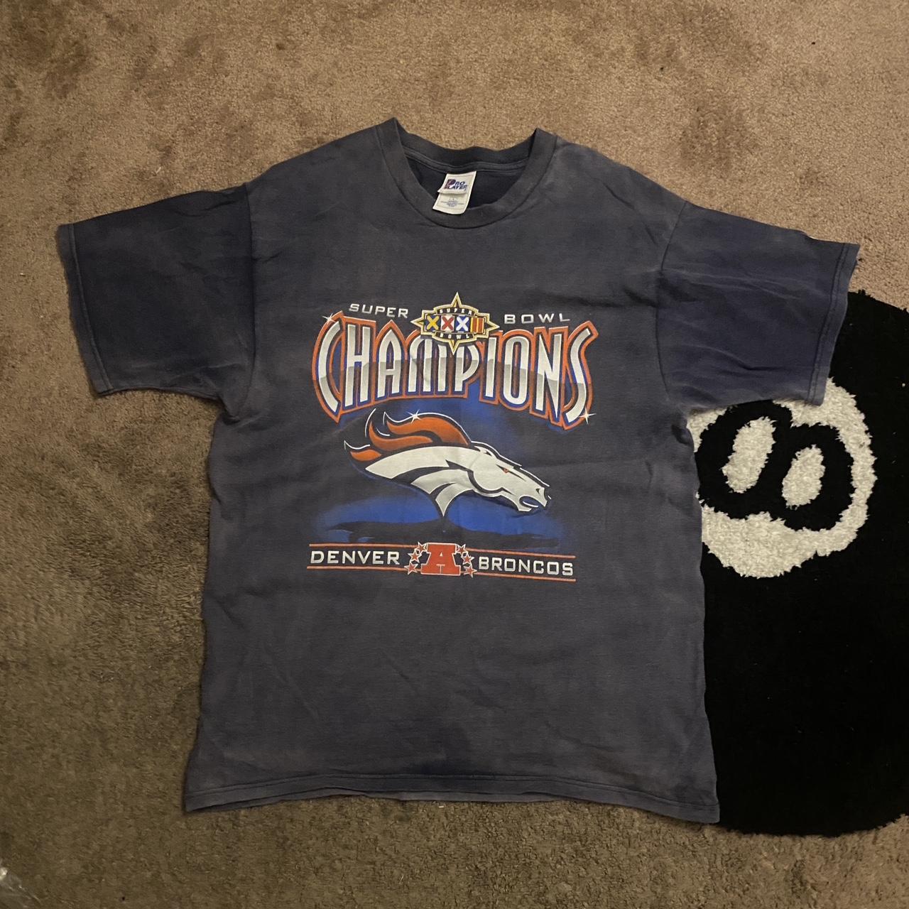 Denver Broncos NFL Super Bowl XXXII Vintage Black T Shirt