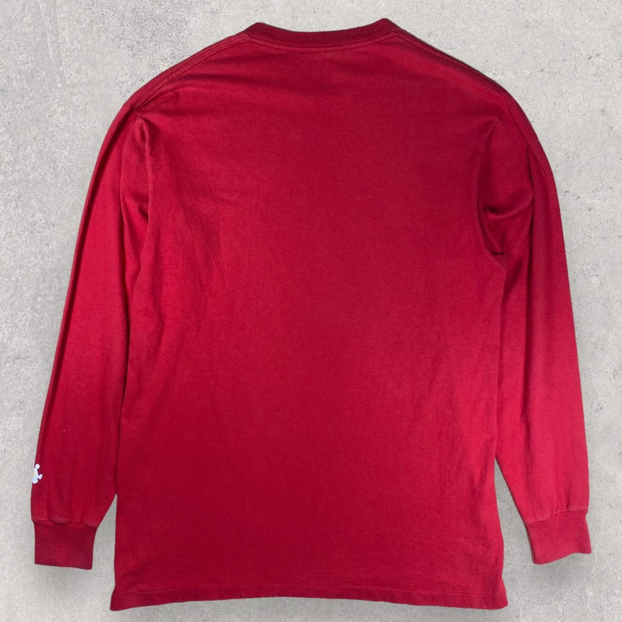 Stussy Vintage 'Stu-C' Red Long Sleeve T... - Depop